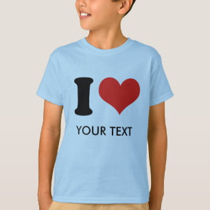 I HERZ (Ihr Text) T-Shirt