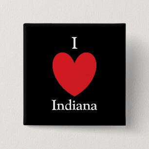 I Herz-Indiana-Knopf Button