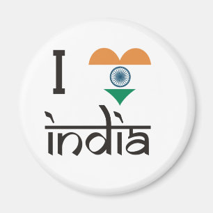 I "Herz" Indien - i-Liebe Indien Magnet