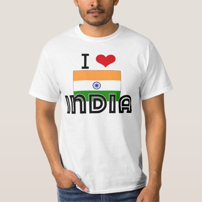 I HERZ INDIEN T-Shirt (Vorderseite)
