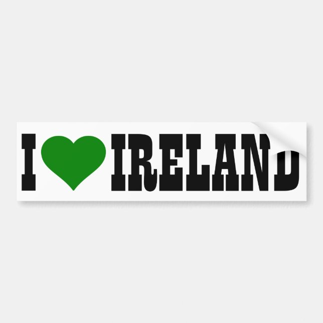 I [Herz] Irland Autoaufkleber (Vorne)