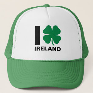 I [Herz] Irland - Kleeblatt Truckerkappe