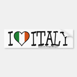 I HERZ ITALIEN AUTOAUFKLEBER
