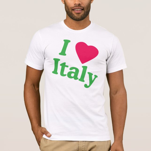 I Herz Italien T-Shirt (Vorderseite)