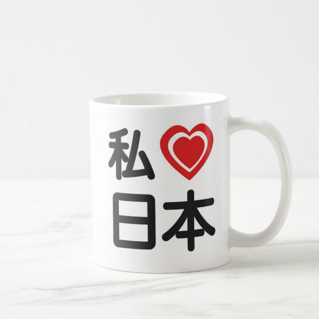 I Herz Japan Tasse (Rechts)