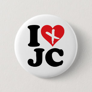 I Herz JC Button