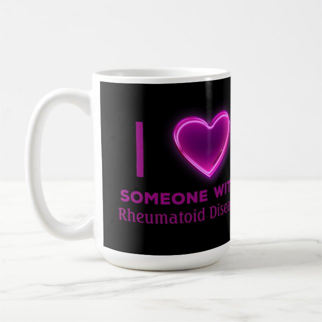 I Herz jemand mit (SIE ART HIER) Kaffeetasse (Links)