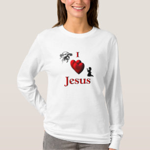 I Herz Jesus - Entwurf auf Front und Rückseite T-Shirt