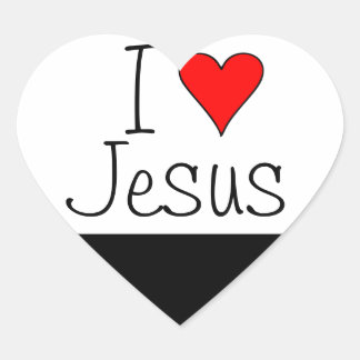 I Herz Jesus Herz-Aufkleber