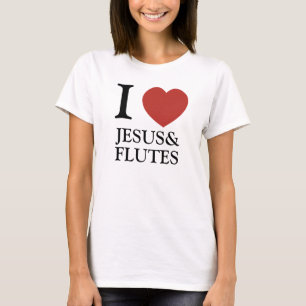 I Herz Jesus u. Flöten T-Shirt