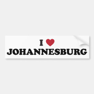 I Herz Johannesburg Südafrika Autoaufkleber