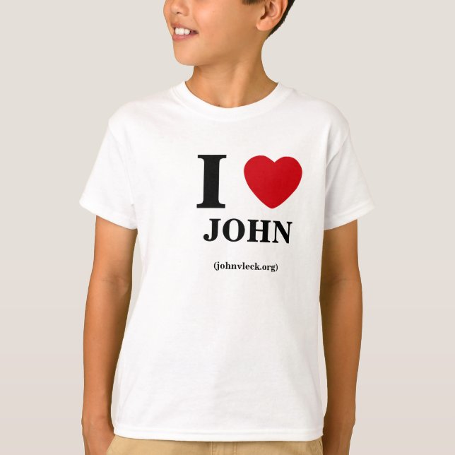 I Herz John, KinderT-Shirt T-Shirt (Vorderseite)