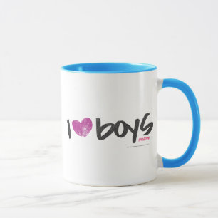 I Herz-Jungen lila Tasse