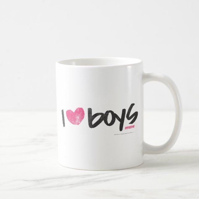 I Herz-Jungen magentarot Kaffeetasse (Rechts)