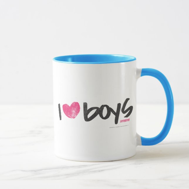 I Herz-Jungen magentarot Tasse (Rechts)