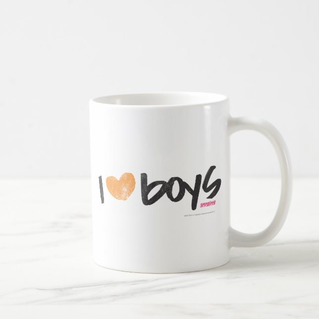 I Herz-Jungen orange Tasse (Rechts)