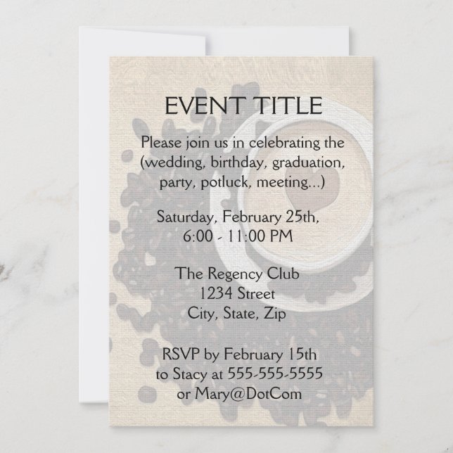 I Herz-Kaffee Einladung (Vorderseite)