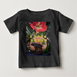 I (Herz) Kenya Buffalo Patch/Print Baby T-shirt