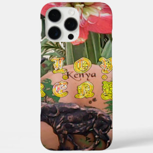 I (Herz) Kenya Buffalo Patch/Print iPhone 16 Pro Max Hülle