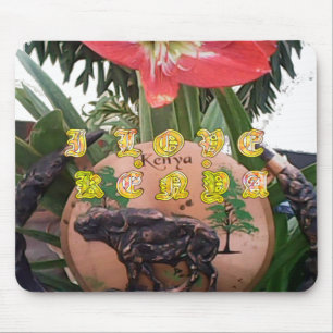 I (Herz) Kenya Buffalo Patch/Print Mousepad