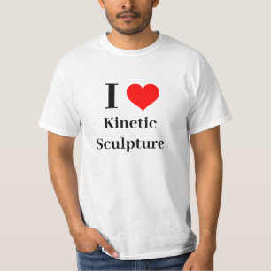 I Herz Kinetic Skulptur T-Shirt