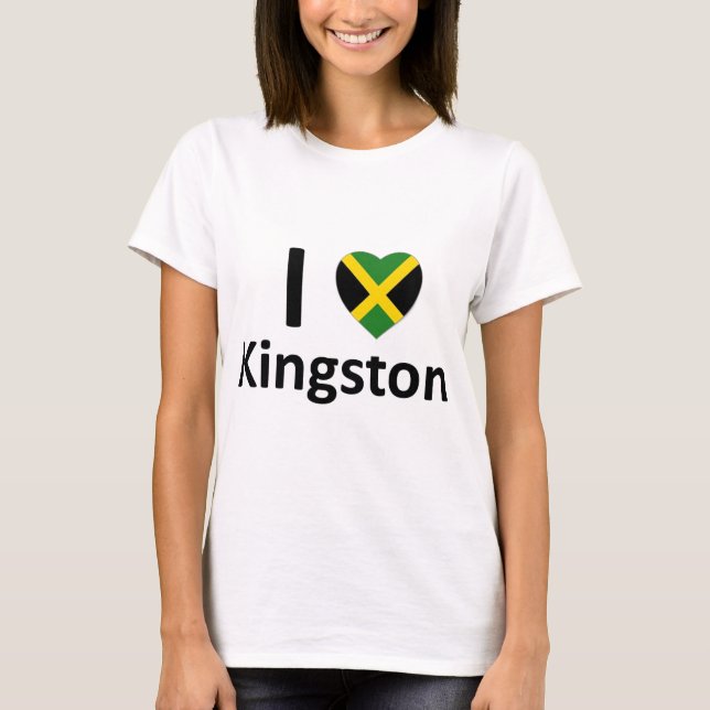 I Herz Kingston (Jamaika) T-Shirt (Vorderseite)