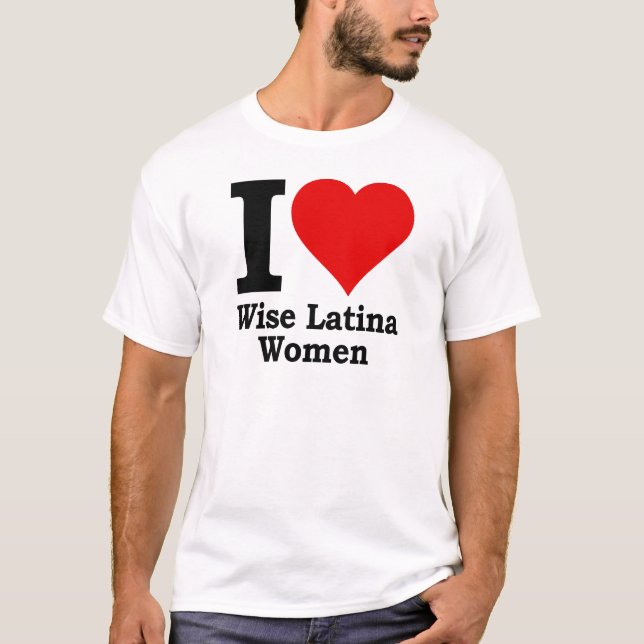 I (Herz) kluge Latina Frauen T-Shirt (Vorderseite)