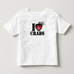 I Herz-Krabben Kleinkind T-shirt