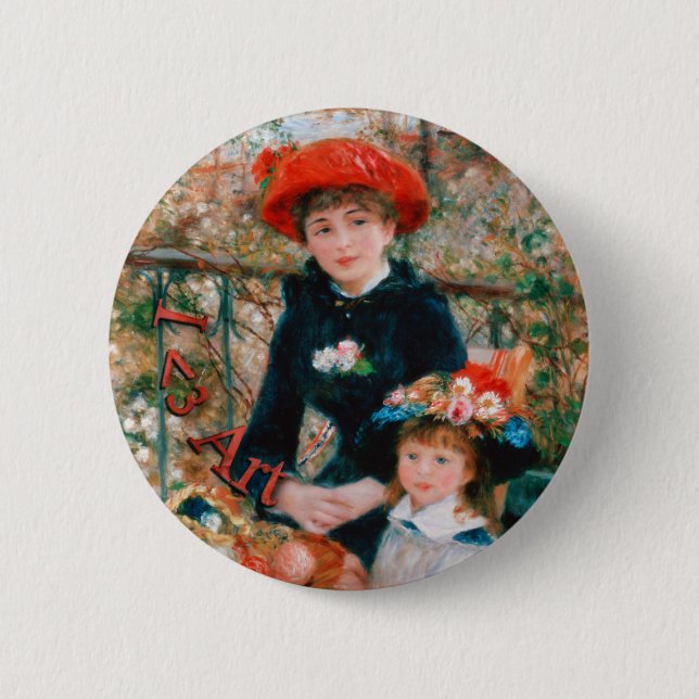 I Herz-Kunst - Renoir Button (Vorderseite)
