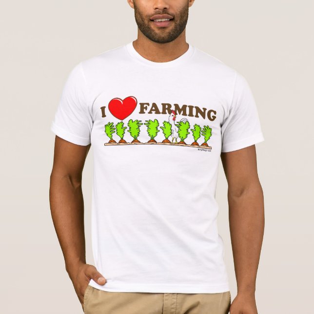 I Herz-Landwirtschaft T-Shirt (Vorderseite)