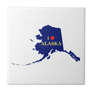 I Herz (Liebe) Alaska Fliese