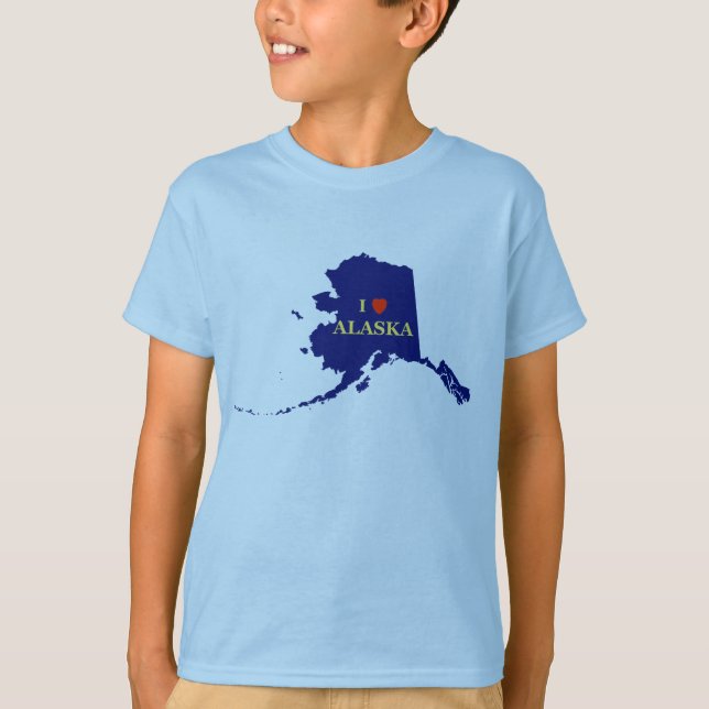 I Herz (Liebe) Alaska T-Shirt (Vorderseite)