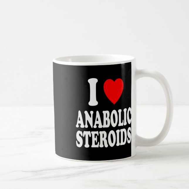 I Herz (Liebe) Anabolische Steroide Bodybuilding W Kaffeetasse (Rechts)