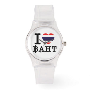 I Herz (Liebe) Baht Armbanduhr