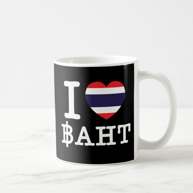 I Herz (Liebe) Baht Tasse (Rechts)