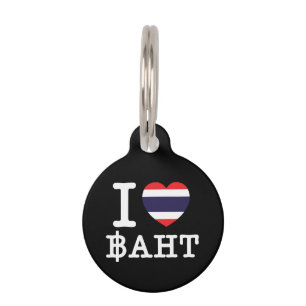 I Herz (Liebe) Baht Tiermarke