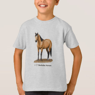 I Herz (Liebe) Buckskin Pferde T-Shirt