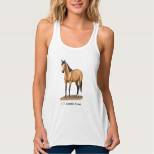 I Herz (Liebe) Buckskin Pferde Tank Top