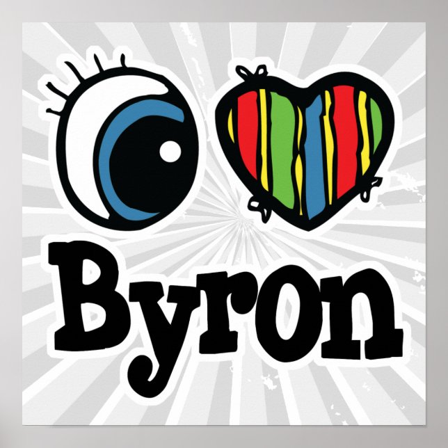 I Herz (Liebe) Byron Poster (Vorne)