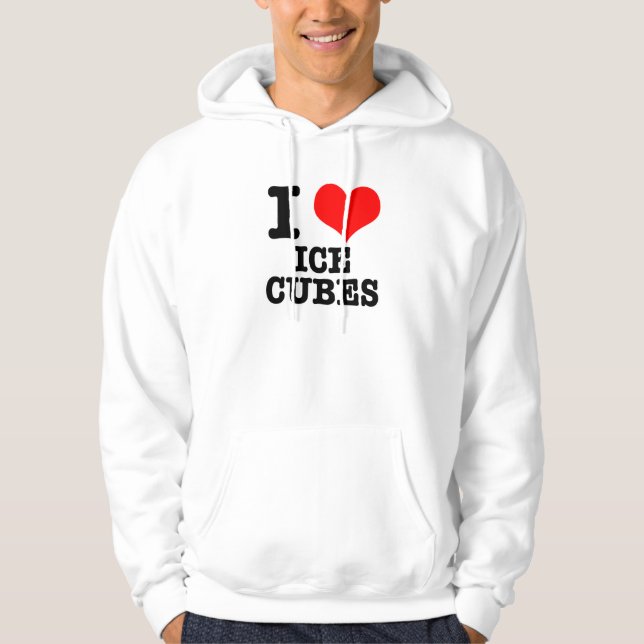 I HERZ (LIEBE) EISKUBEN HOODIE (Vorderseite)