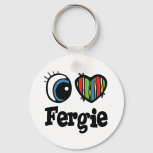 I Herz (Liebe) Fergie Schlüsselanhänger