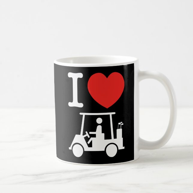 I Herz (Liebe) Golfplatz Tasse (Rechts)