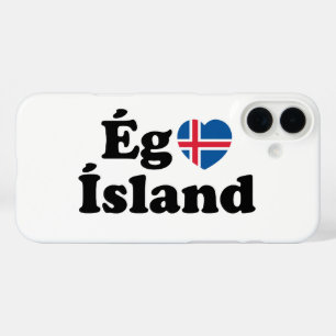 I Herz (Liebe) Island [Ég Elska Ísland] Island iPhone 16 Plus Hülle