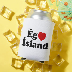 I Herz (Liebe) Island [Ég Elska Ísland] Island Dosenkühler