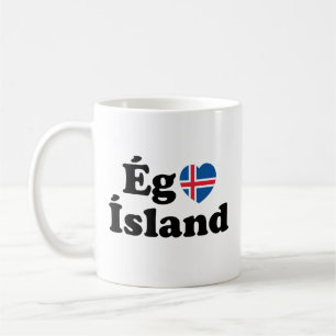 I Herz (Liebe) Island [Ég Elska Ísland] Island Kaffeetasse