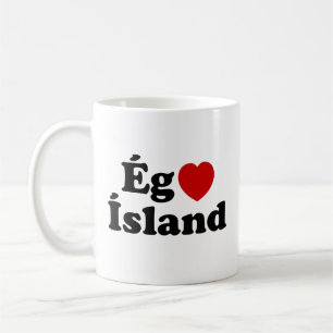 I Herz (Liebe) Island [Ég Elska Ísland] Island Kaffeetasse