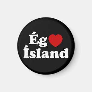 I Herz (Liebe) Island [Ég Elska Ísland] Island Magnet