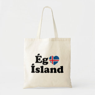 I Herz (Liebe) Island [Ég Elska Ísland] Island Tragetasche
