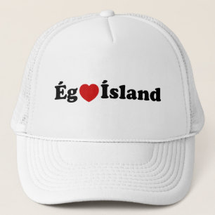 I Herz (Liebe) Island [Ég Elska Ísland] Island Truckerkappe