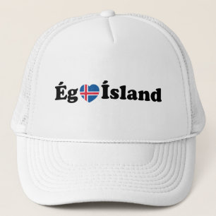 I Herz (Liebe) Island [Ég Elska Ísland] Island Truckerkappe